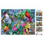 Audubon - Songbird Collage 300 Piece EZ Grip Jigsaw Puzzle - Out of Play