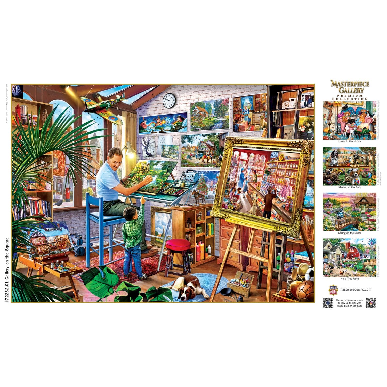 Masterpiece Gallery - Gallery on the Square 1000 Piece Jigsaw Puzzle - Out of Play