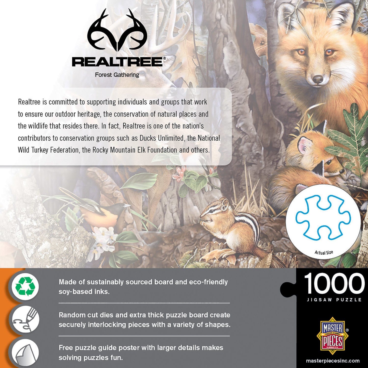 Realtree - Forest Gathering 1000 Piece Jigsaw Puzzle MasterPieces Puzzle Company INC