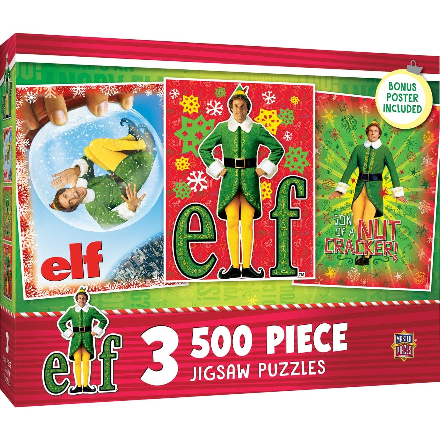 Elf - 500 Piece Jigsaw Puzzles 3 Pack MasterPieces Puzzle Company INC