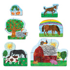Eric Carle - Farm Life 6-Pack Mini Shaped Jigsaw Puzzles - Out of Play