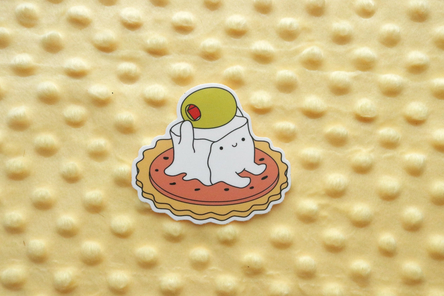 Gelatinous Cheese Cube Sticker
