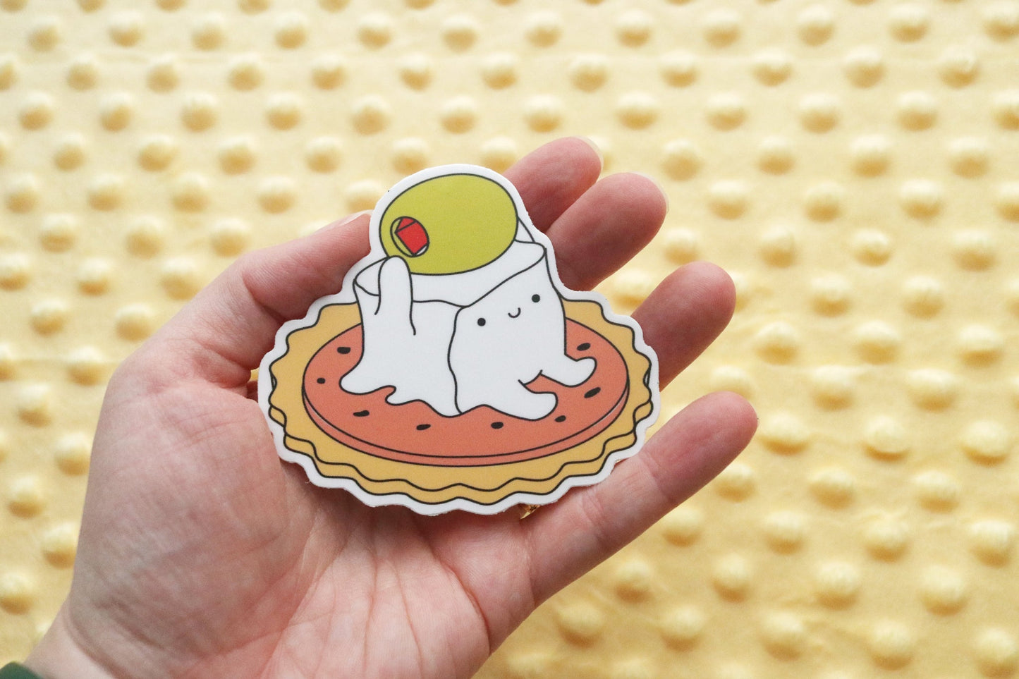 Gelatinous Cheese Cube Sticker
