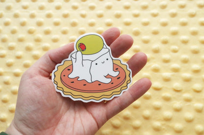 Gelatinous Cheese Cube Sticker