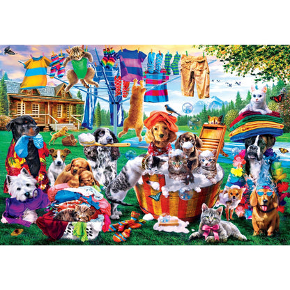 EZ Grip - Laundry Day Rascals 1000 Piece Jigsaw Puzzle - Out of Play