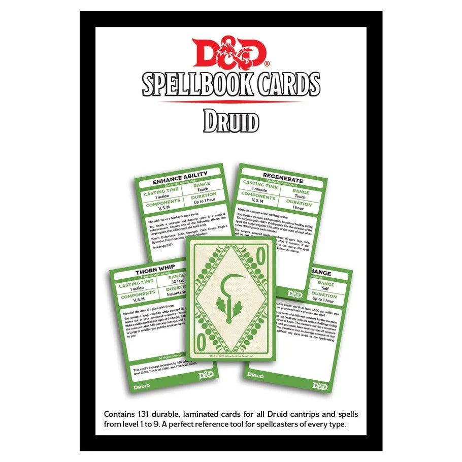 D&D Spellbook Cards: Druid Deck - Out of Play