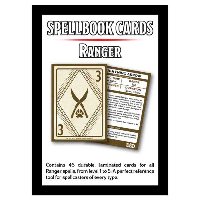 D&D Spellbook Cards: Ranger Deck - Out of Play