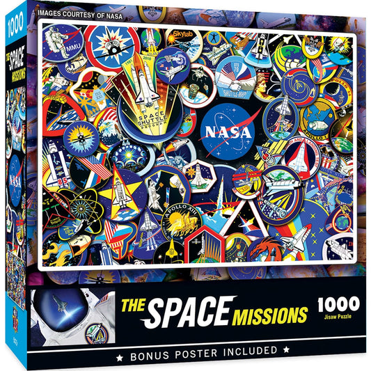 The Space Missions - 1000 Piece Jigsaw Puzzle - Out of Play