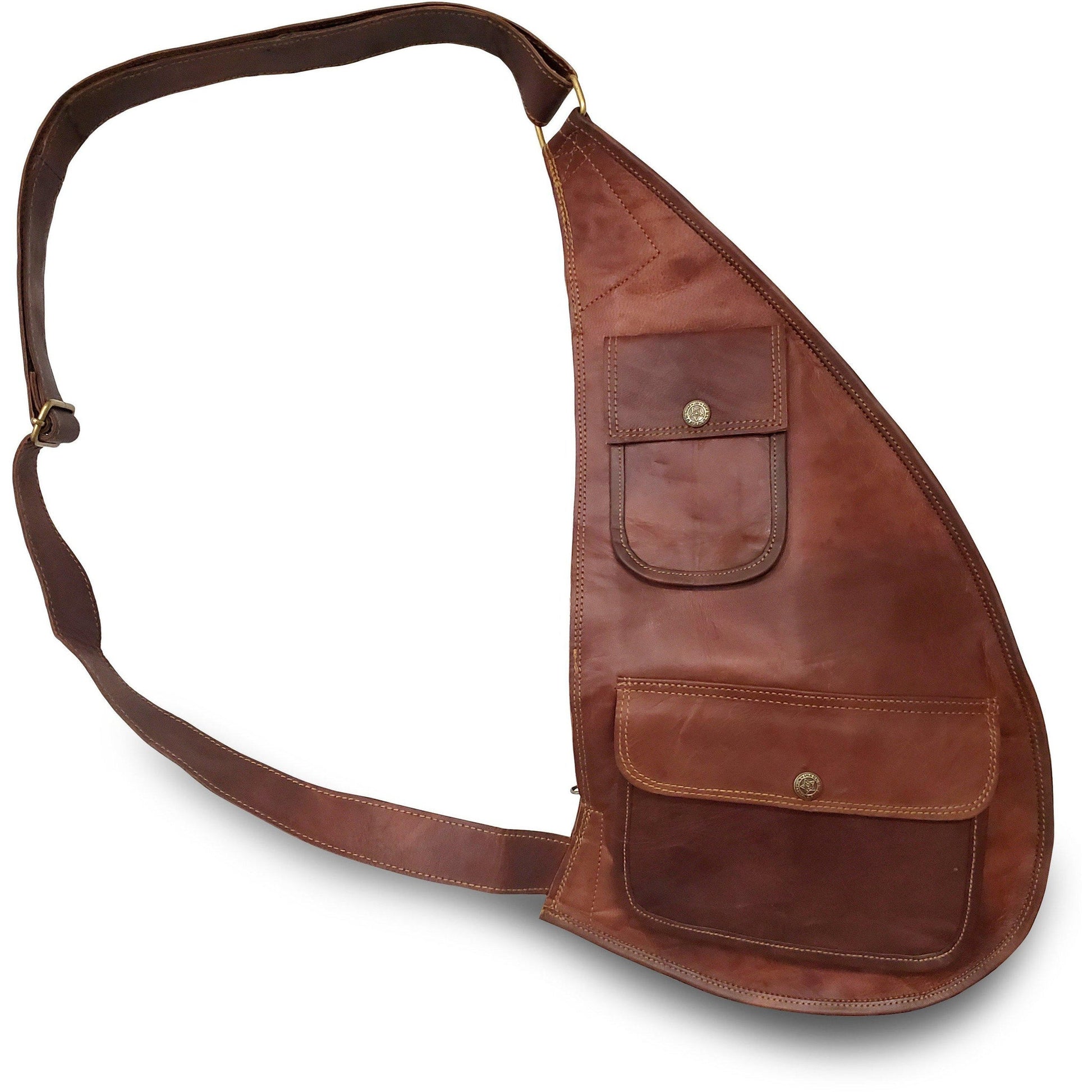 Goatskin Leather Sling Bag - Out of Play Misty Mountain Gaming