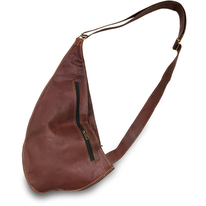Goatskin Leather Sling Bag - Out of Play Misty Mountain Gaming