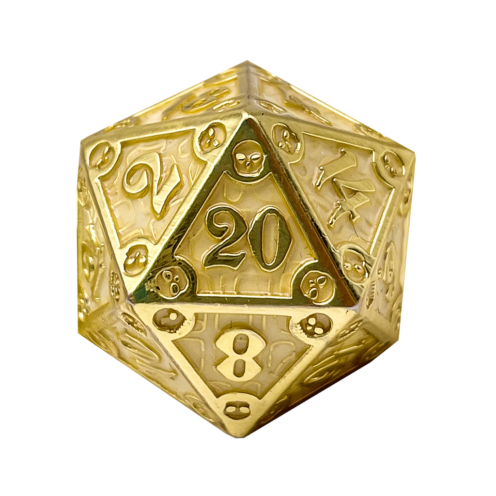 Dungeon Delve Runestones™ - 25mm D20 - Enchanted Parchment - Out of Play