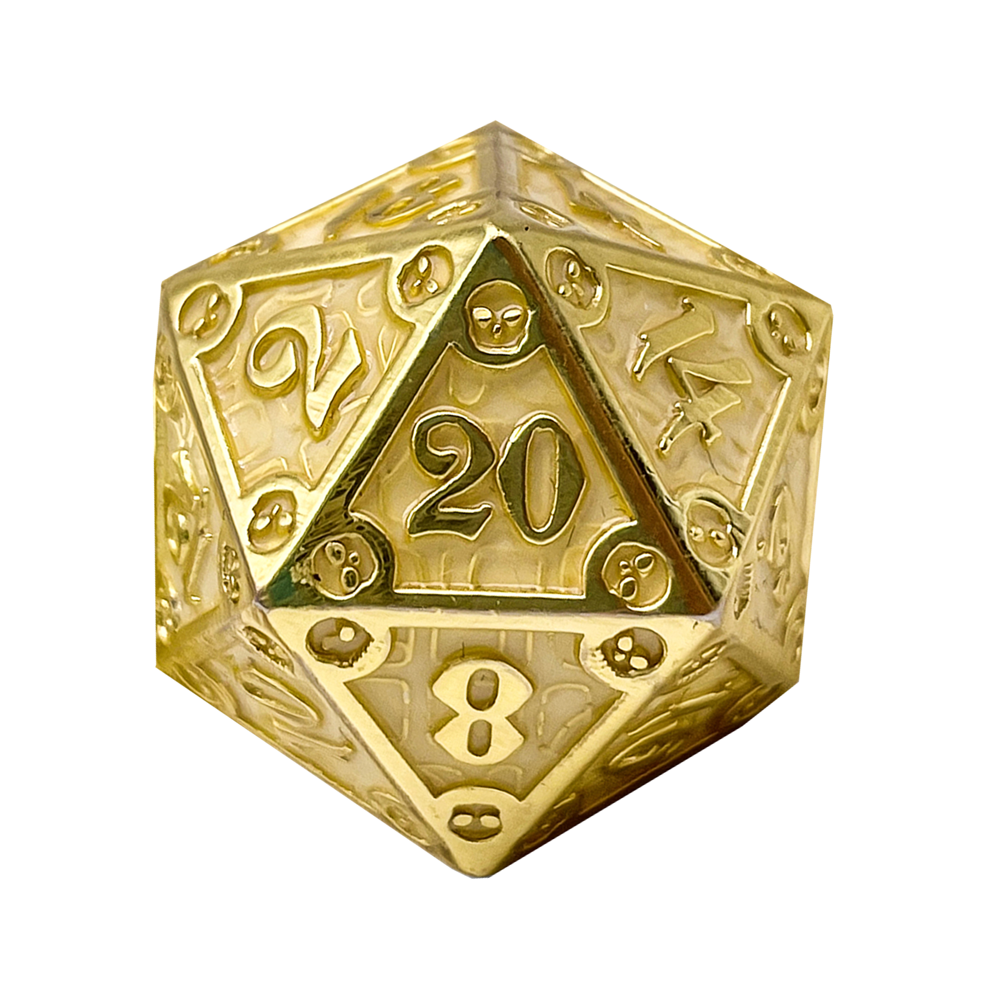 Dungeon Delve Runestones™ - 25mm D20 - Enchanted Parchment - Out of Play