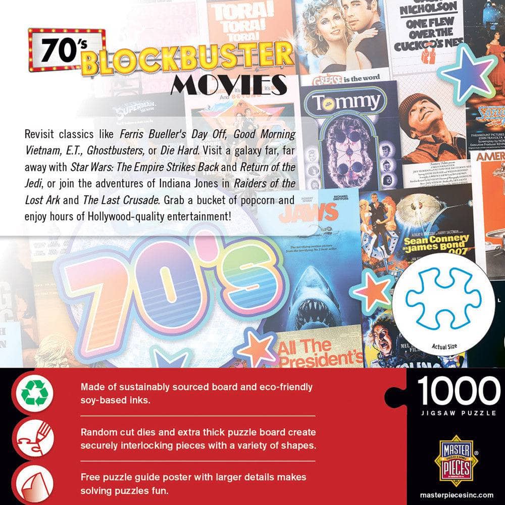 70's Blockbusters 1000 Piece Jigsaw Puzzle - Out of Play