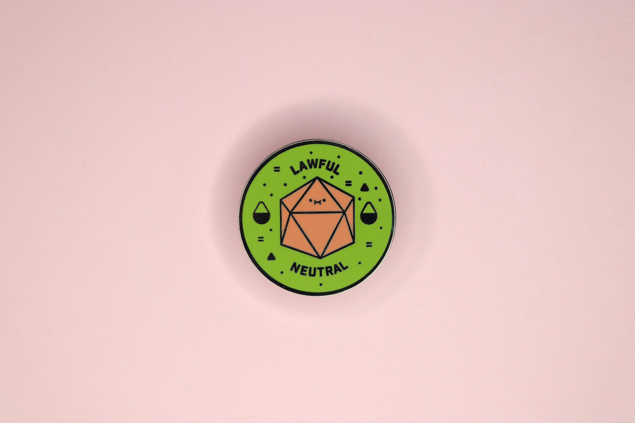Lawful Neutral Alignment Hard Enamel Pin