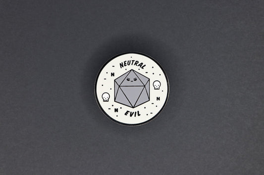 Neutral Evil Alignment Hard Enamel Pin