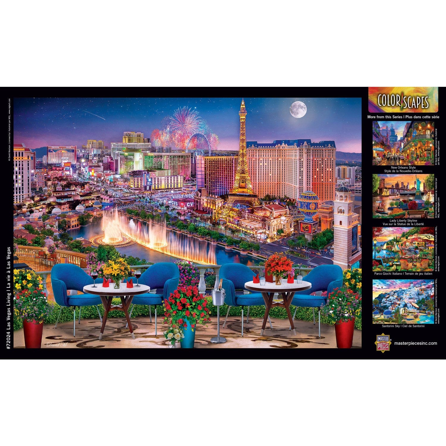 Colorscapes - Las Vegas Living 1000 Piece Jigsaw Puzzle - Out of Play