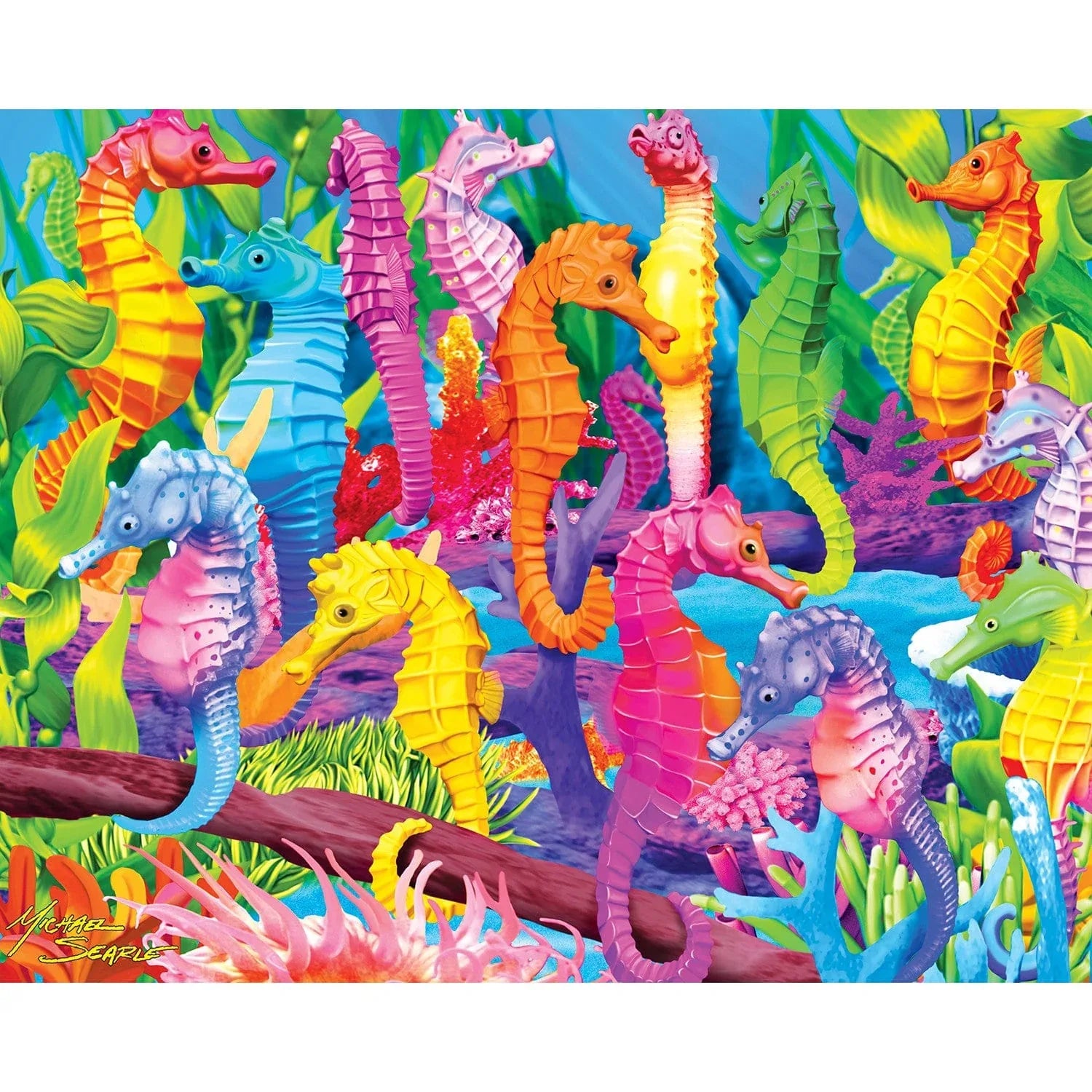 Glow in the Dark 100 Piece Jigsaw Puzzles - 4-Pack V2 - Out of Play