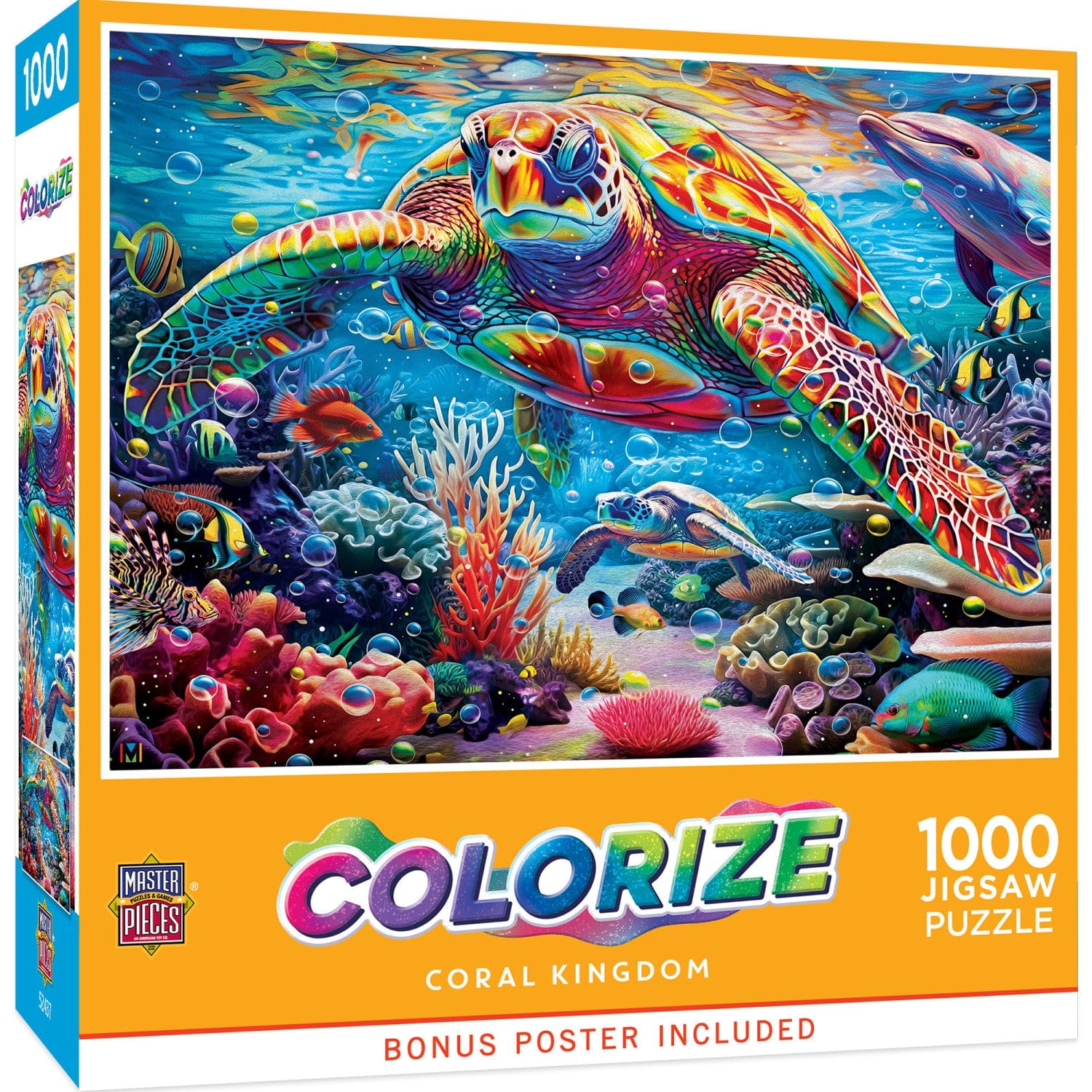 Colorize - Coral Kingdom 1000 Piece Jigsaw Puzzle - Out of Play