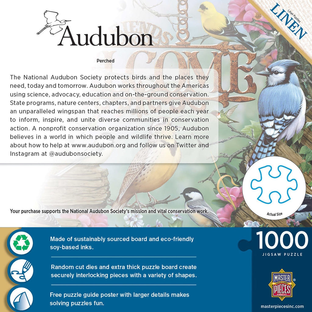 Audubon - Perched 1000 Piece Jigsaw Puzzle - Out of Play