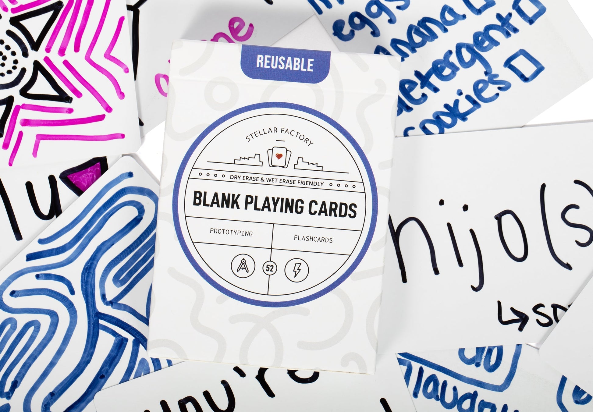 Reusable Blank Playing Cards Stellar Factory