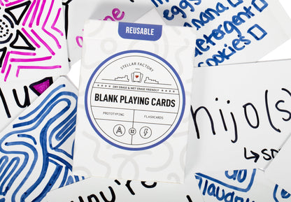Reusable Blank Playing Cards Stellar Factory