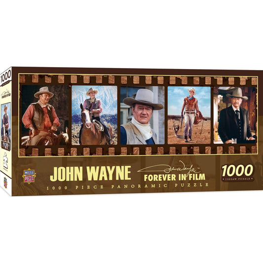 John Wayne Collection - Forever in Film 1000 Piece Panoramic Jigsaw Puzzle MasterPieces Puzzle Company INC