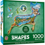 Shapes - The Swift Stag 1000 Piece Shaped Jigsaw Puzzle
