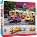 Cruisin' Route 66 - Pitstop 1000 Piece Jigsaw Puzzle - Out of Play