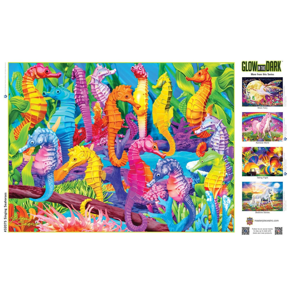 Glow in the Dark - Singing Seahorses 300 Piece EZ Grip Jigsaw Puzzle - Out of Play
