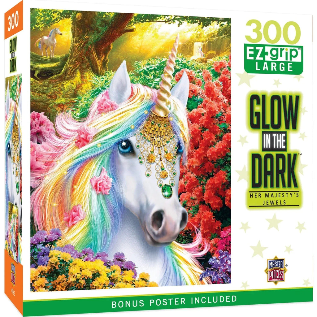 Glow in the Dark - Her Majesty's Jewels 300 Piece EZ Grip Jigsaw Puzzle - Out of Play