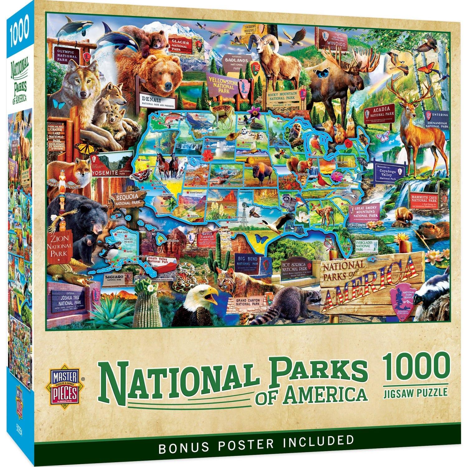National Parks of America 1000 Piece Jigsaw Puzzle - Out of Play