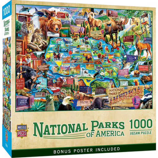National Parks of America 1000 Piece Jigsaw Puzzle - Out of Play