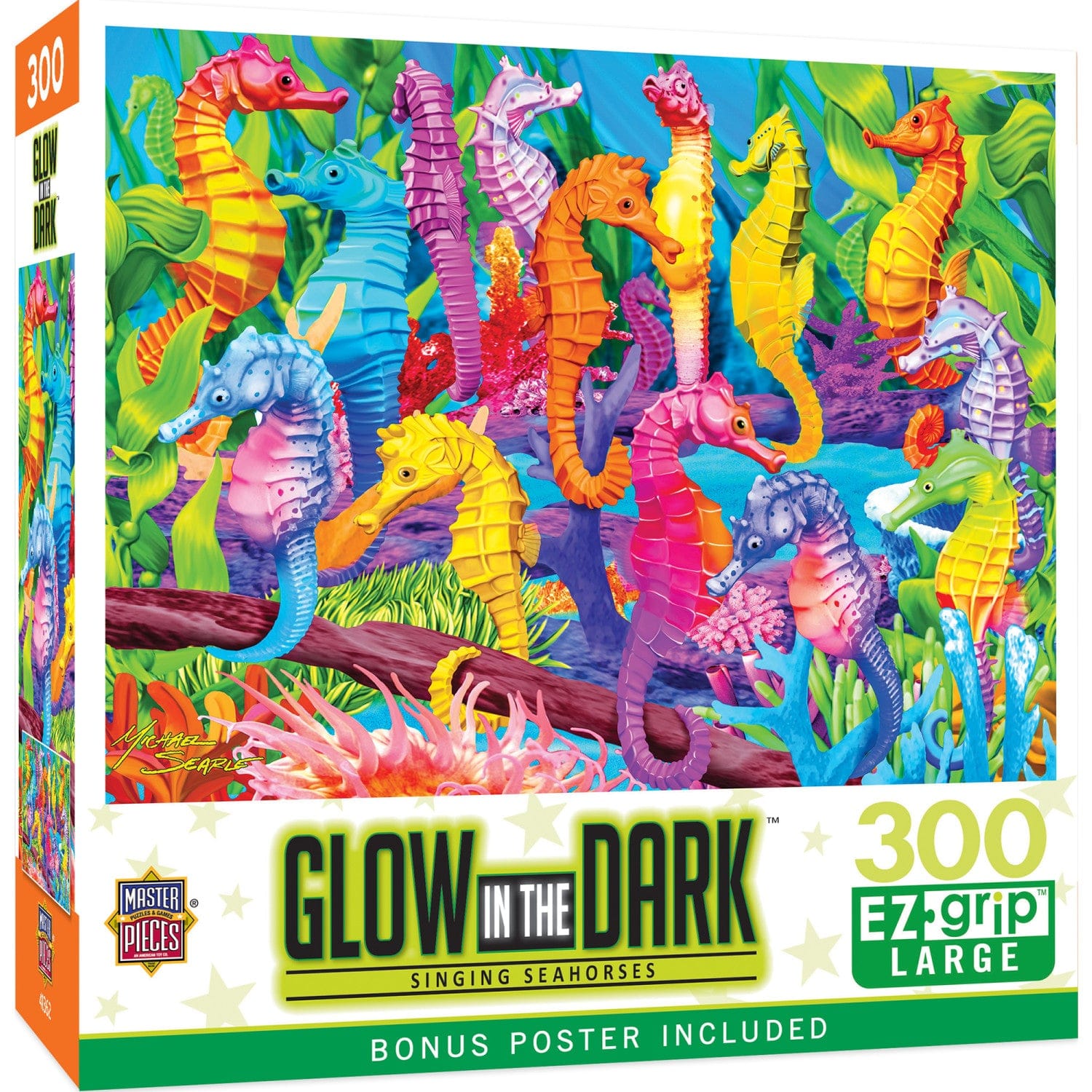 Glow in the Dark - Singing Seahorses 300 Piece EZ Grip Jigsaw Puzzle - Out of Play