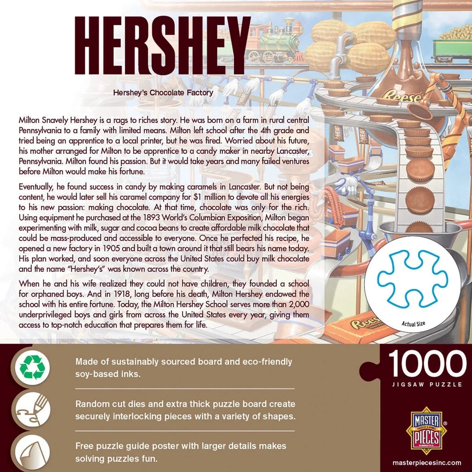 Hershey's Chocolate Factory - 1000 Piece Jigsaw Puzzle - Out of Play