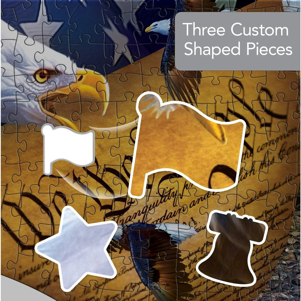 Shapes - Majestic Flight 1000 Piece Shaped Jigsaw Puzzle - Out of Play