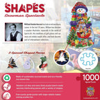 Shapes - Snowman Spectacle Shaped 1000 Piece Jigsaw puzzle - Out of Play