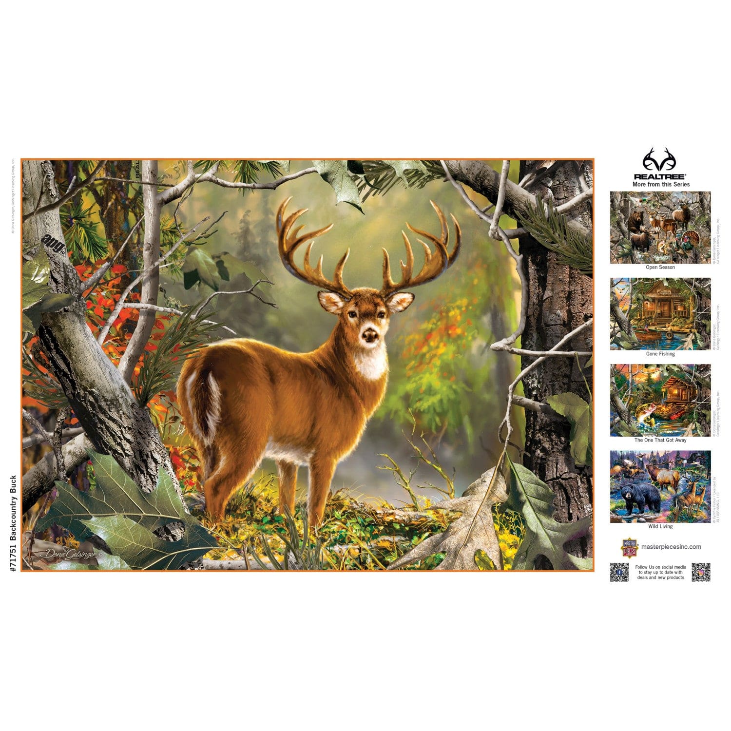 Realtree - Backcountry Buck 1000 Piece Jigsaw Puzzle - Out of Play