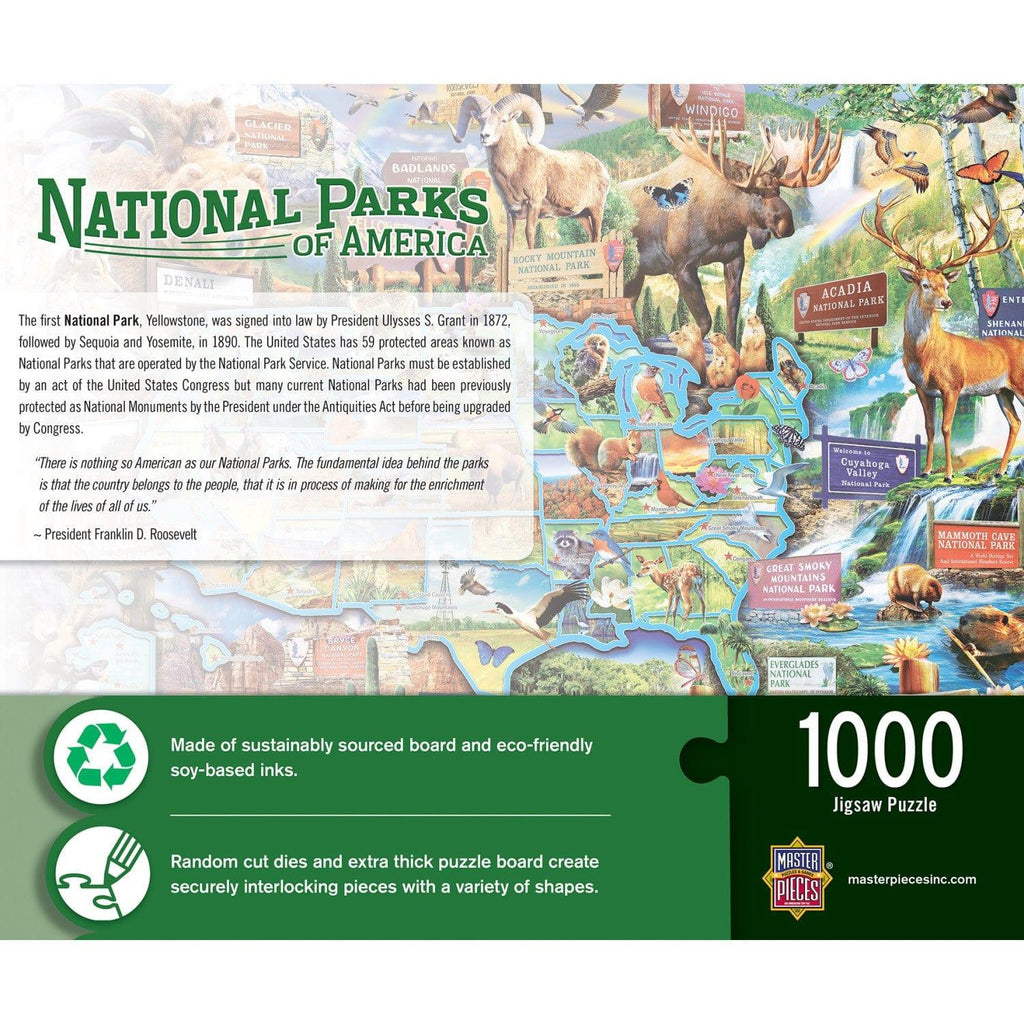 National Parks of America 1000 Piece Jigsaw Puzzle - Out of Play