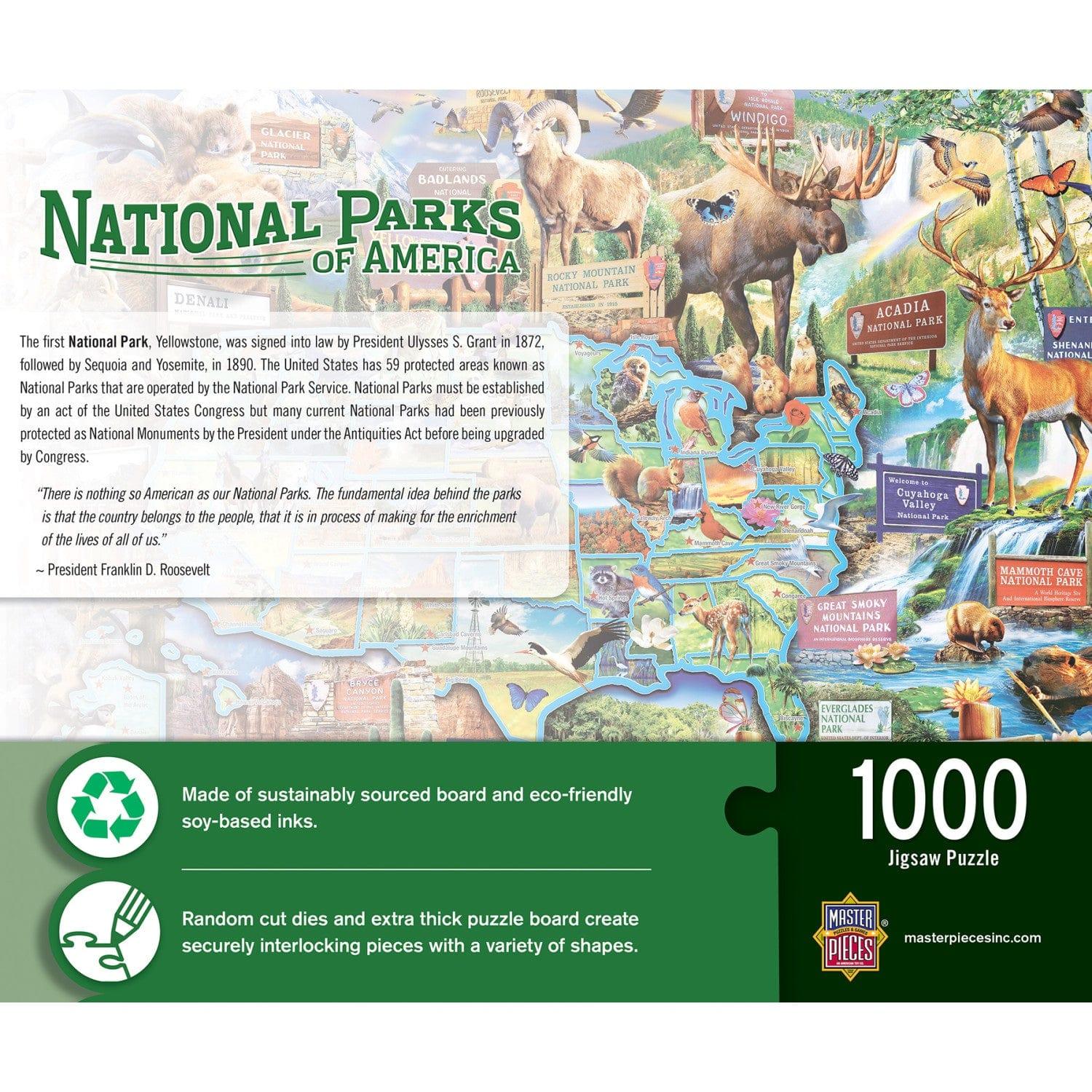 National Parks of America 1000 Piece Jigsaw Puzzle - Out of Play