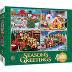 Season's Greetings - 500 Piece Jigsaw Puzzles 4-Pack - Out of Play