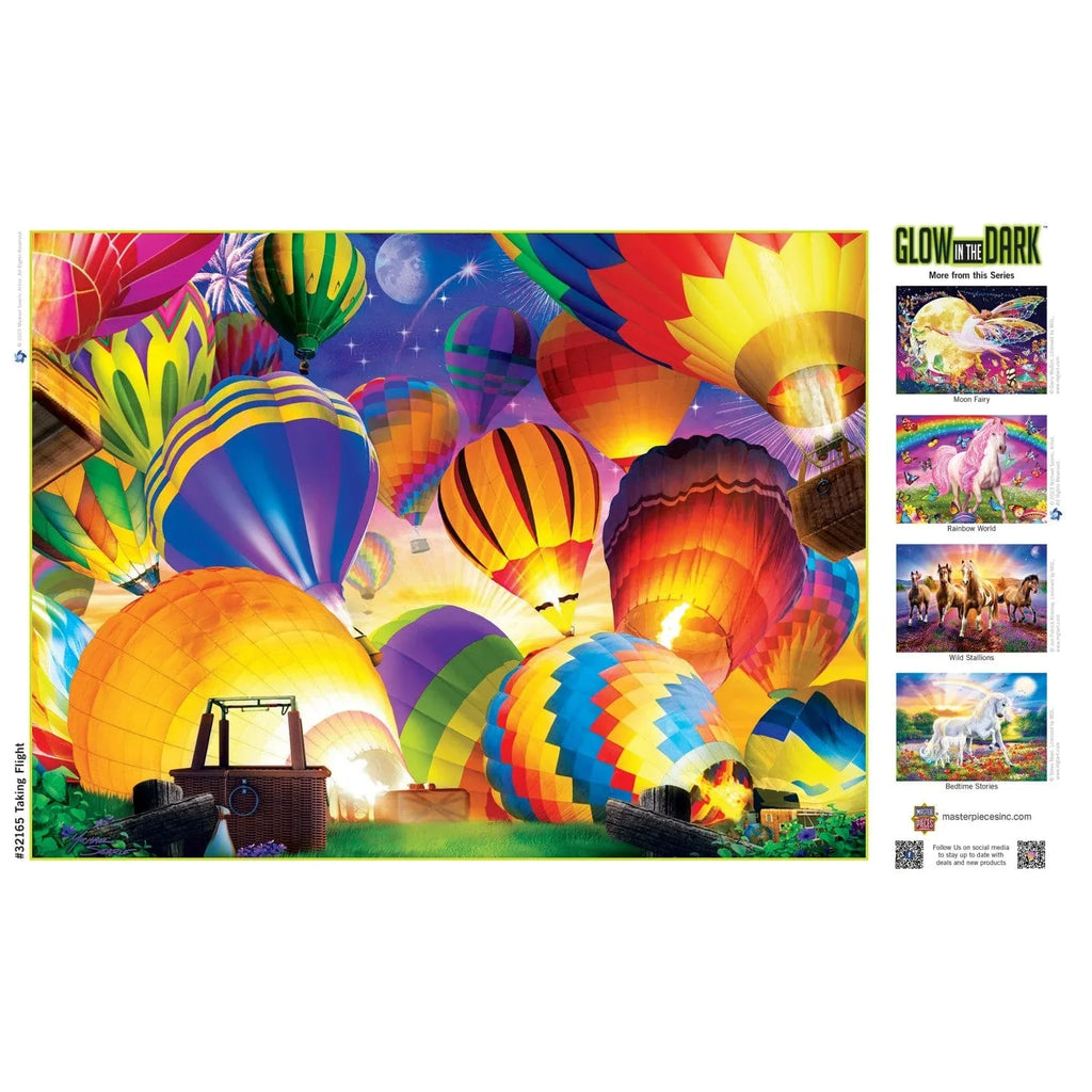 Glow in the Dark - Taking Flight 300 Piece EZ Grip Jigsaw Puzzle - Out of Play