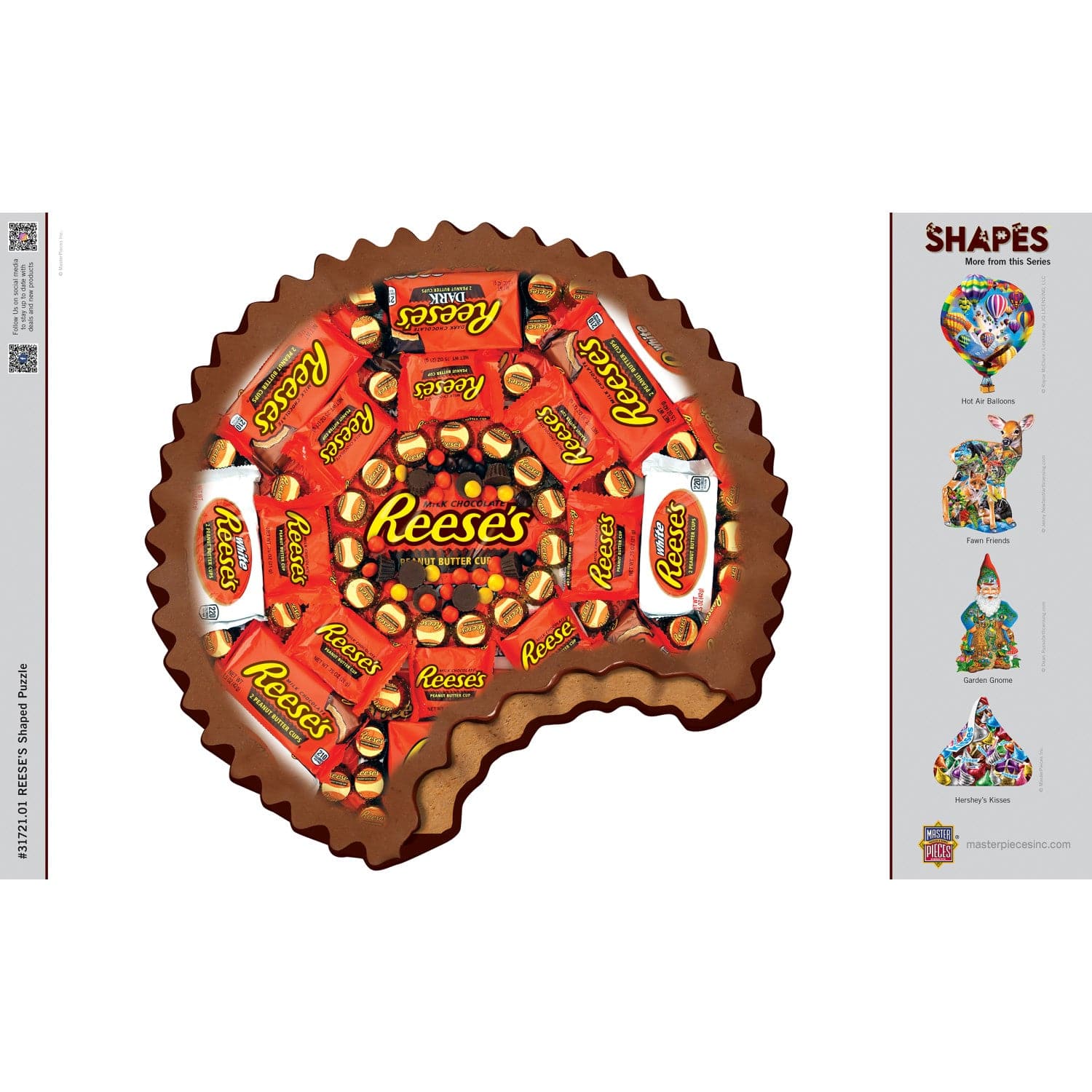 Hershey's Reese's - 500 Piece Shaped Jigsaw Puzzle MasterPieces Puzzle Company INC
