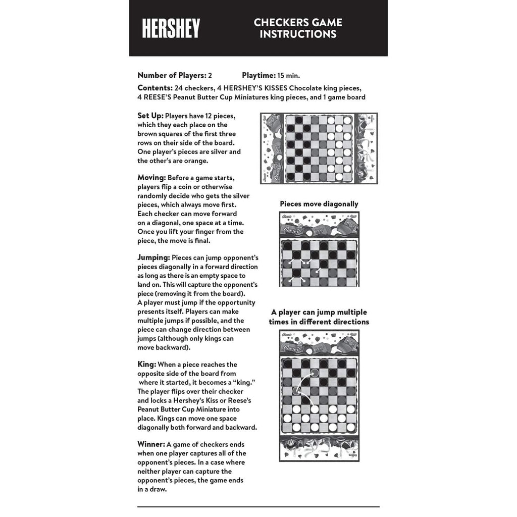 Hershey's Kisses vs Reese's Checkers Board Game - Out of Play