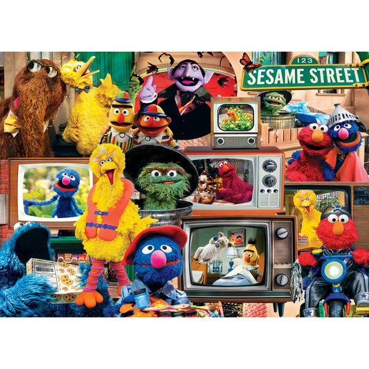 Sesame Street - Big Bird's Block Party 1000 Piece Jigsaw Puzzle - Out of Play