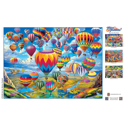 Fairs & Festivals - Hot Air Balloon Festival 1000 Piece Jigsaw Puzzle MasterPieces Puzzle Company INC