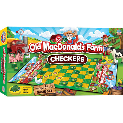 Old MacDonald's Farm Checkers Board Game - Out of Play