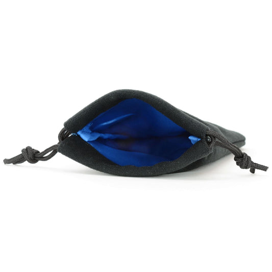 Velvet Black Dice Bag With Satin Interior 5x8 In - Multiple Colors Available Easy Roller Dice Company