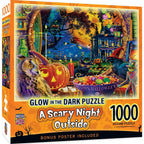 Glow in the Dark - A Scary Night Outside 1000 Piece Jigsaw Puzzle - Out of Play