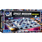Space Mission Checkers Board Game - Out of Play