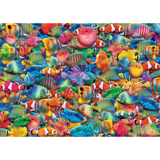 World's Smallest - Rainbow Flow 1000 Piece Jigsaw Puzzle - Out of Play